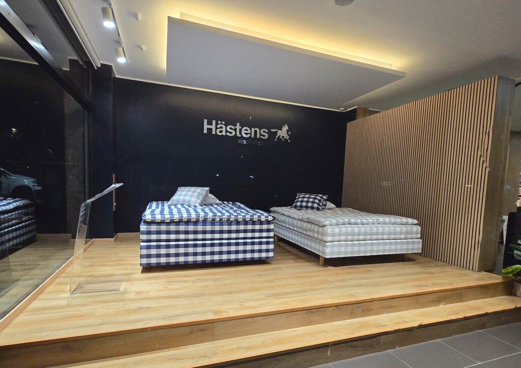 Spazio espositivo letti Hästens Roma